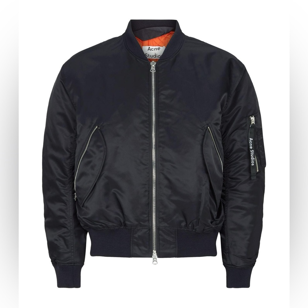 Acne Studios Men's Black Bomber Jacket sz M